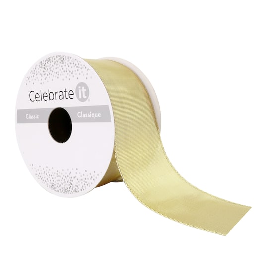 12 Pack: 1.5" x 3yd. Metallic Wired Ribbon by Celebrate It®